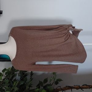 NWT Niloufo Knot Waist Long Sleeve Tee M